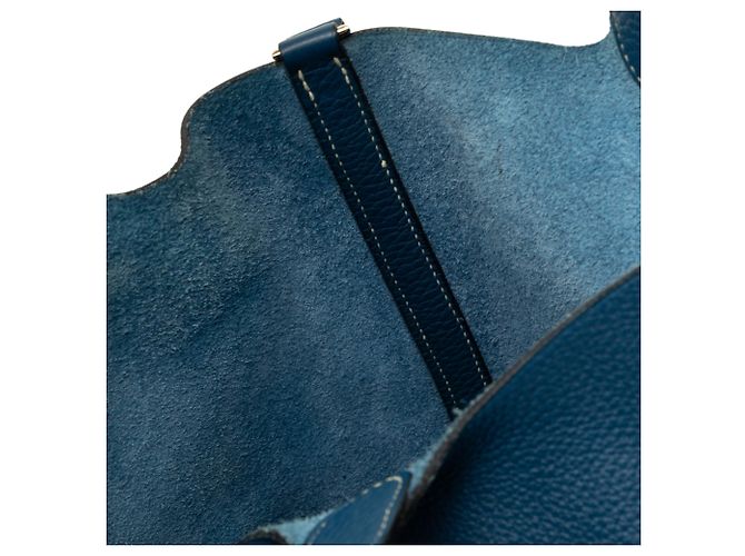 Hermès Blue Clemence Picotin 18 - vista 7