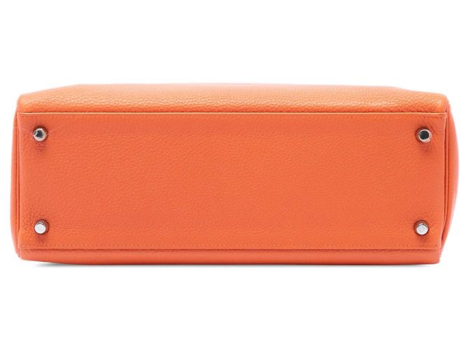 Hermès Orange Togo Kelly II Retourne 32 Arancione - vista 3