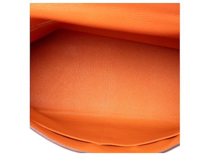 Hermès Orange Togo Kelly II Retourne 32 Arancione - vista 4