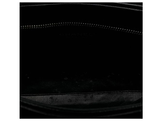Chanel Medium CC Quilted Caviar Chain Bowling Bag Schwarz - Ansicht 4