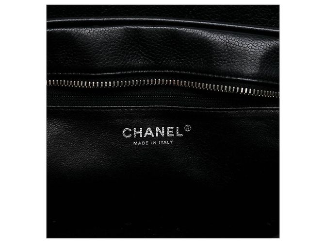 Chanel Medium CC Quilted Caviar Chain Bowling Bag Schwarz - Ansicht 5