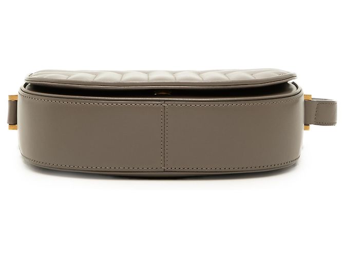 Autre Marque Saint Laurent Borsa a Tracolla Joan Small in Pelle di Vitello Matelassé Marrone Taupe - vista 3