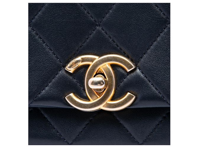 Chanel Black Quilted Lambskin Chain More Flap Nero - vista 5