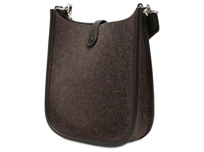 Hermès Brown Feutre and Swift Evelyne I TPM Castaño Marrón oscuro - vista 2