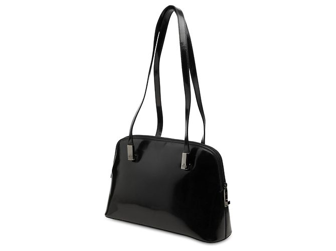 Bolso de hombro Gucci de charol negro - vista 2