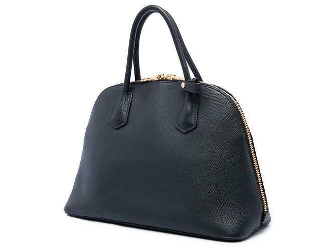 Prada Black Saffiano Cuir Dome Handbag - view 2