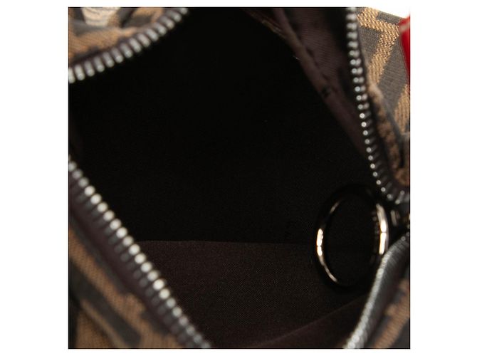 Borsa Hobo Fendi Brown Zucca Canvas Oyster - vista 4