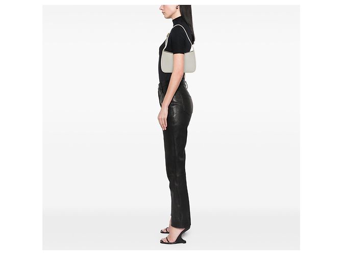 Autre Marque Saint Laurent Le 5 a 7 in pelle di vitello liscia bianca Bianco Bianco sporco - vista 6