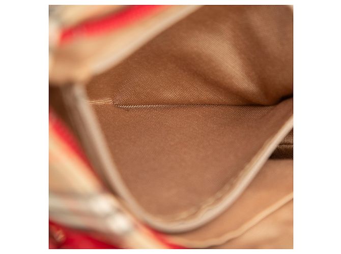 Borsa Burberry Beige Haymarket Check Canvas - vista 6