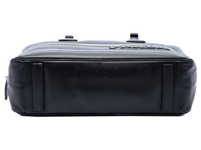 Borsetta Prada Black Saffiano Lux Letterman Nero - vista 3