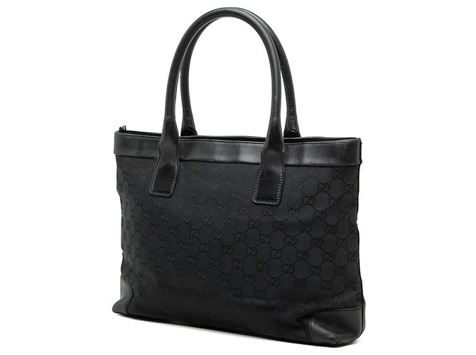 Tote Gucci in tela GG nera Nero - vista 2