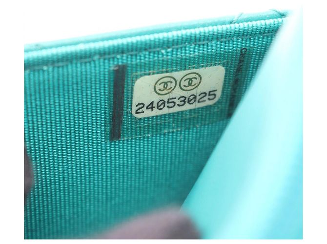 Cartera Chanel Blue CC Quilted Lambskin Wallet On Chain Azul Azul marino - vista 6