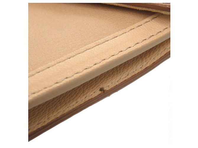 Clutch a Busta Chameleon Fendi in pelle bicolore beige - vista 10