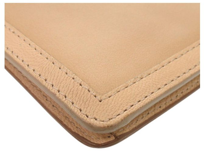 Clutch a Busta Chameleon Fendi in pelle bicolore beige - vista 12