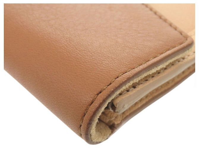 Clutch a Busta Chameleon Fendi in pelle bicolore beige - vista 13