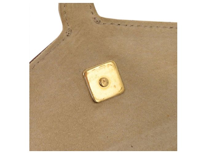 Clutch a Busta Chameleon Fendi in pelle bicolore beige - vista 17