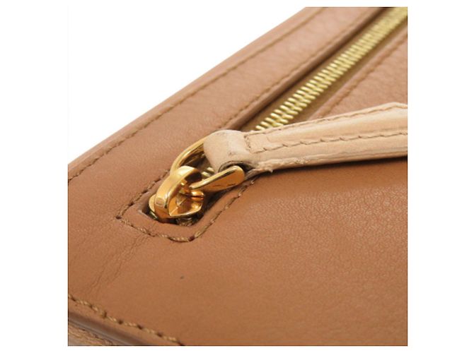 Clutch a Busta Chameleon Fendi in pelle bicolore beige - vista 21
