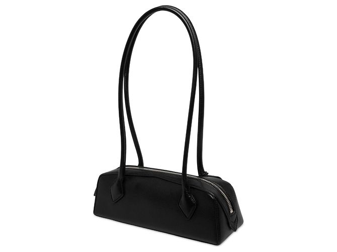 Sac à épaule Le Teckel ALAÏA en chèvre noir Medium - vue 2