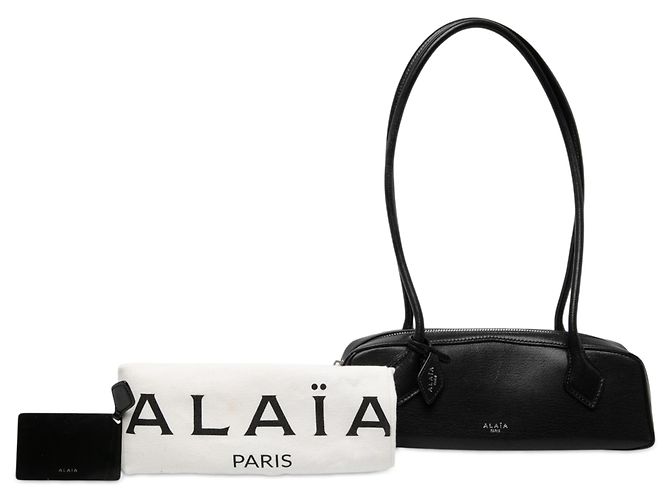 Sac à épaule Le Teckel ALAÏA en chèvre noir Medium - vue 6