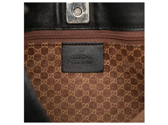 Borsa a tracolla Gucci Web in pelle di vitello nera Nero - vista 5