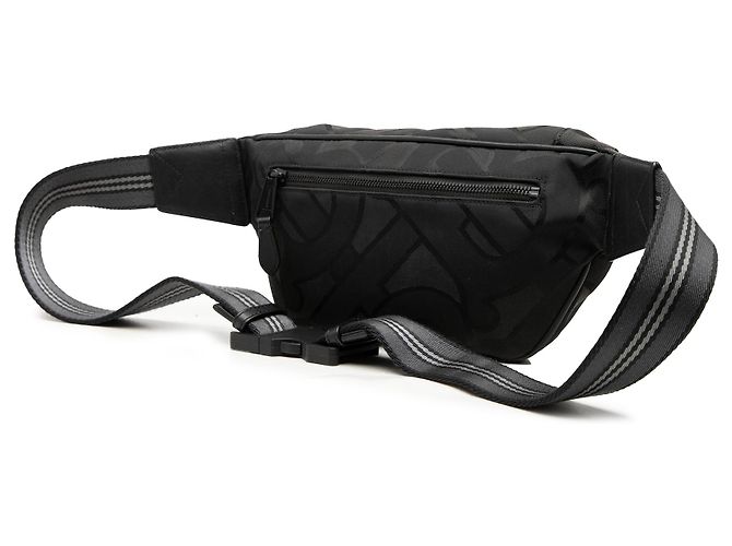 Borsello da cintura Sonny in nylon nero con monogramma TB Burberry - vista 2