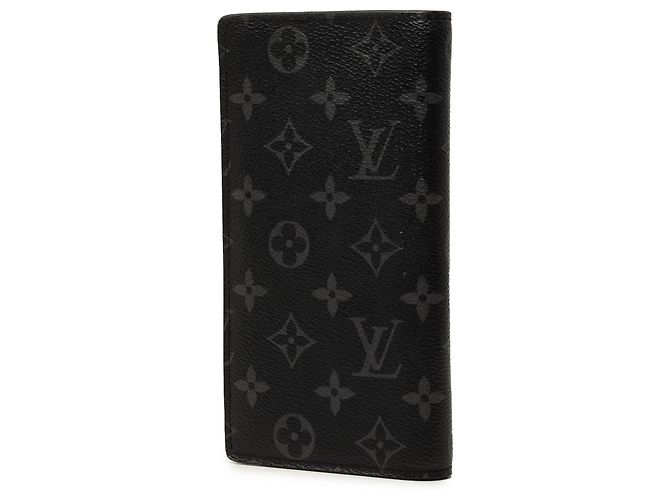 Cartera larga Louis Vuitton Brazza Monogram Eclipse negra Negro - vista 2