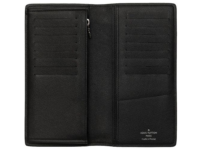 Cartera larga Louis Vuitton Brazza Monogram Eclipse negra Negro - vista 4