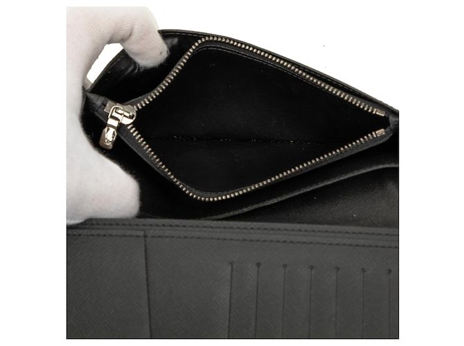 Cartera larga Louis Vuitton Brazza Monogram Eclipse negra Negro - vista 5