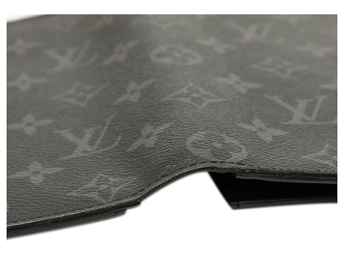 Cartera larga Louis Vuitton Brazza Monogram Eclipse negra Negro - vista 7