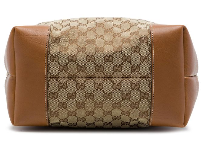 Gucci Beige Large GG Canvas GG Charm Tote - Ansicht 3