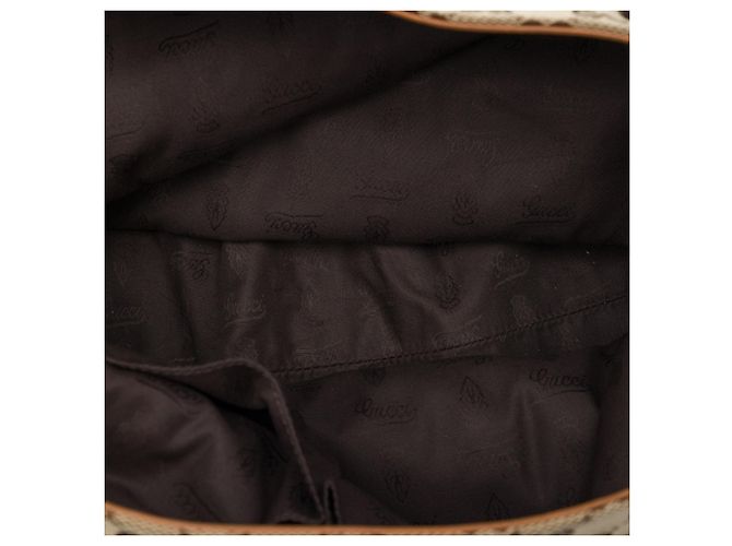 Gucci Beige Large GG Canvas GG Charm Tote - Ansicht 4