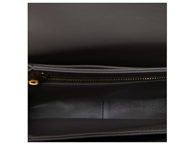Céline Celine Brown Teen Shiny Calfskin Triomphe Crossbody - vista 4