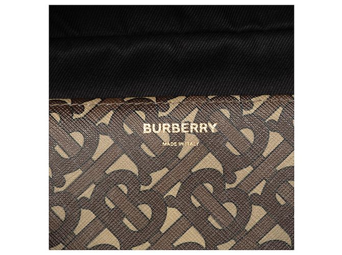Bolso cinturón Burberry Brown TB Monogram E Canvas Stripe Sonny Castaño - vista 6