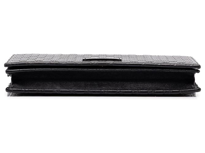 Cartera con correa Gucci Black Microguccissima Negro - vista 3