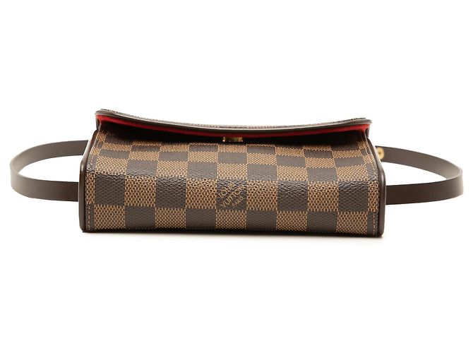 Louis Vuitton Brown Damier Ebene Florentine Pochette Marrone - vista 3