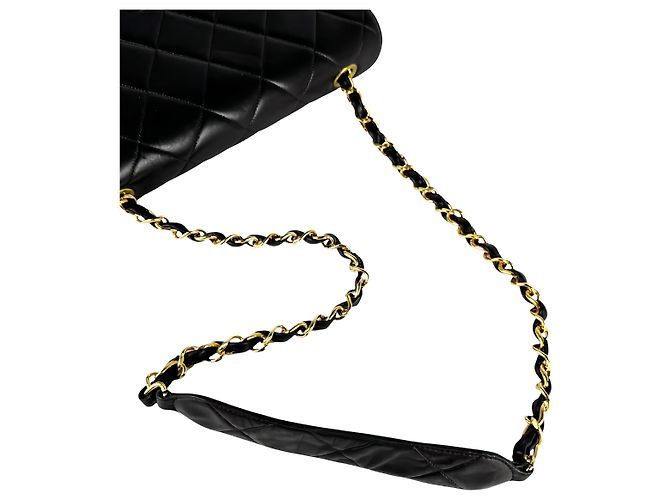 Chanel Black XL CC Quilted Lambskin Square Single Flap - view 12