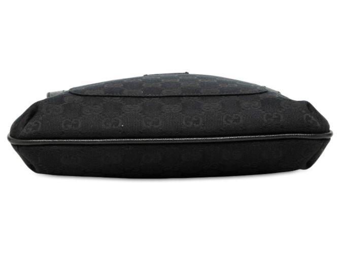 Borsa a tracolla Gucci in canvas GG nero - vista 3