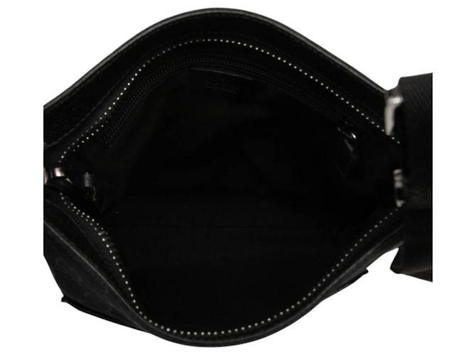 Borsa a tracolla Gucci in canvas GG nero - vista 4