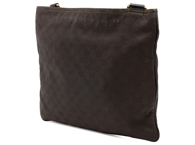 Borsa a tracolla Gucci in tela GG marrone - vista 2