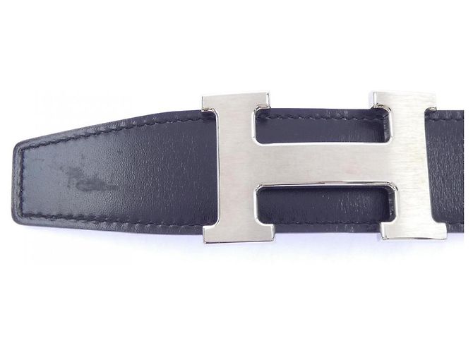 Hermès Hermes H 32mm Wendelgürtel Braun Schwarz - Ansicht 2