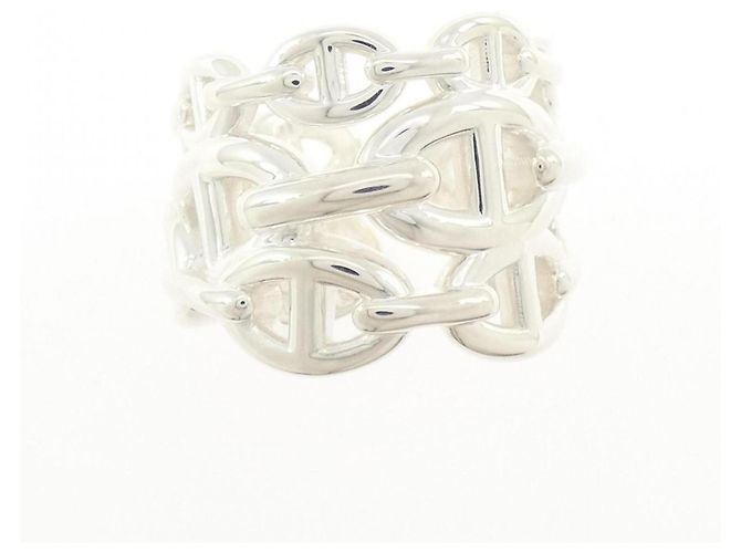 Ring Anello Hermès Chaine d'Ancre Enchainée Argento - vista 2