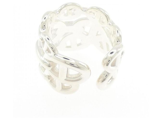 Ring Anello Hermès Chaine d'Ancre Enchainée Argento - vista 3