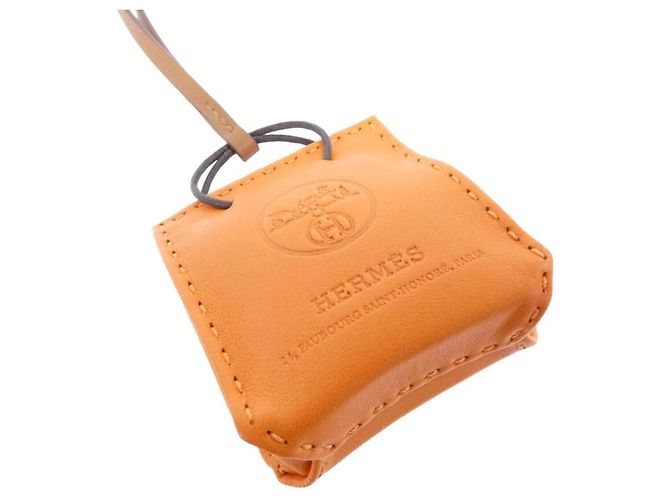 Hermès Sac Orange Accessory Bag Charm Rosso Arancione - vista 2