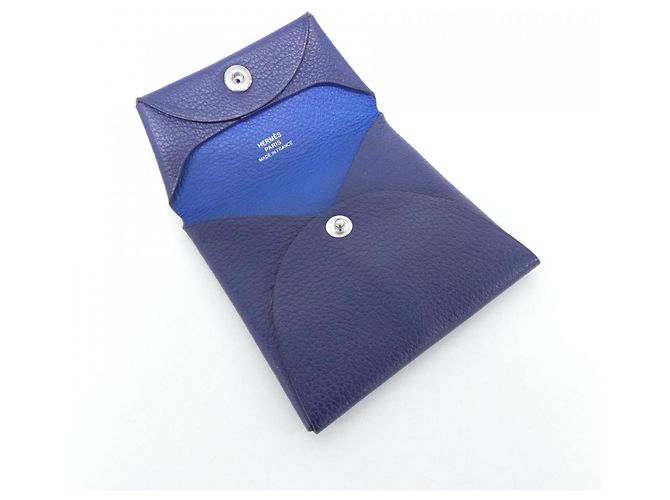 Hermès Bastia Verso Coin Case Blu - vista 3