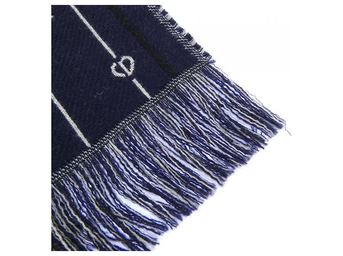Christian Dior Navy Wool Stole Navy blue - view 2