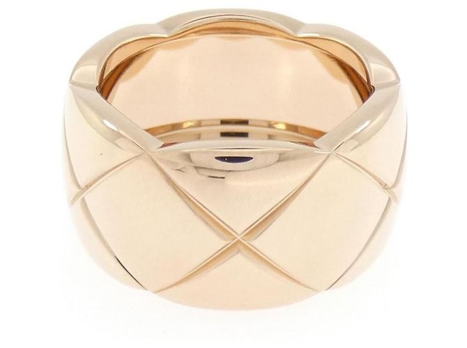 Anel largo Chanel Coco Crush Dourado - vista 2