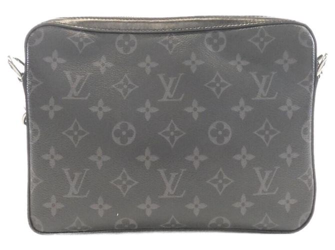 Borsa Trio Messenger Louis Vuitton Monogram Eclipse Reverse Nero - vista 2