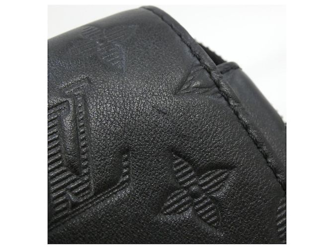 Louis Vuitton Monogram Shadow Double Phone Handbag Pouch M81323 Nero - vista 4