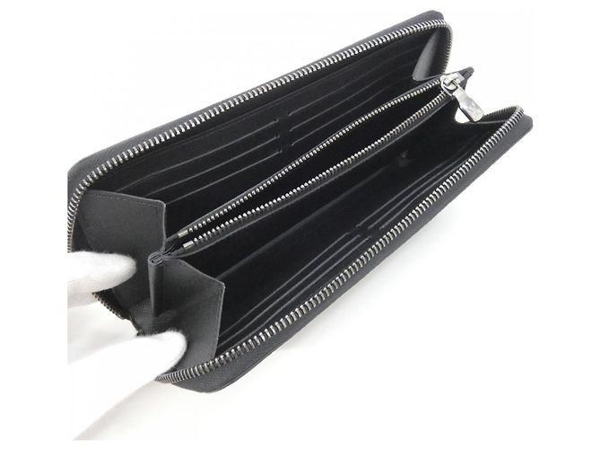 Portefeuille Zippy Louis Vuitton Monogram Eclipse Noir - vue 3