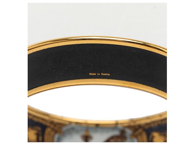Hermès Bracciale Hermes Enamel GM Cloisonné Multicolore D'oro - vista 5